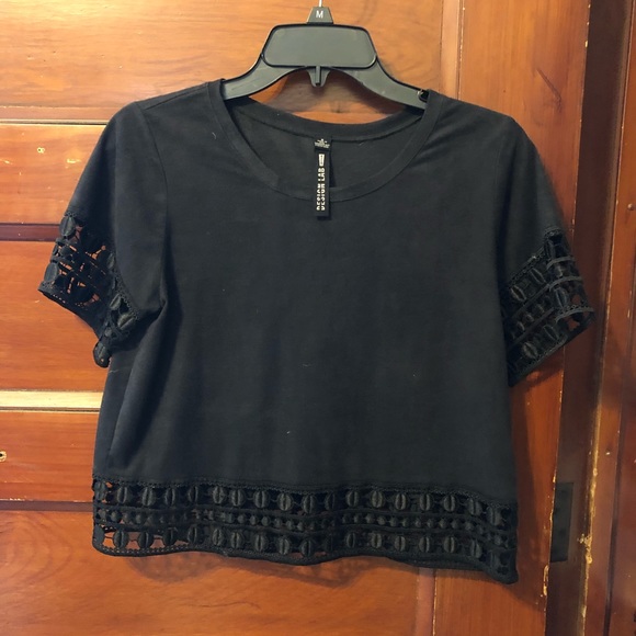 Design Lab Cropped Suede Top - Picture 4 of 7